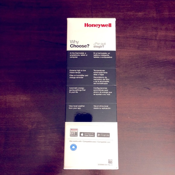 Honeywell Wi-Fi 7-Day Programmable Touchscreen Thermostat RTH8580WF - Picture 2 of 5